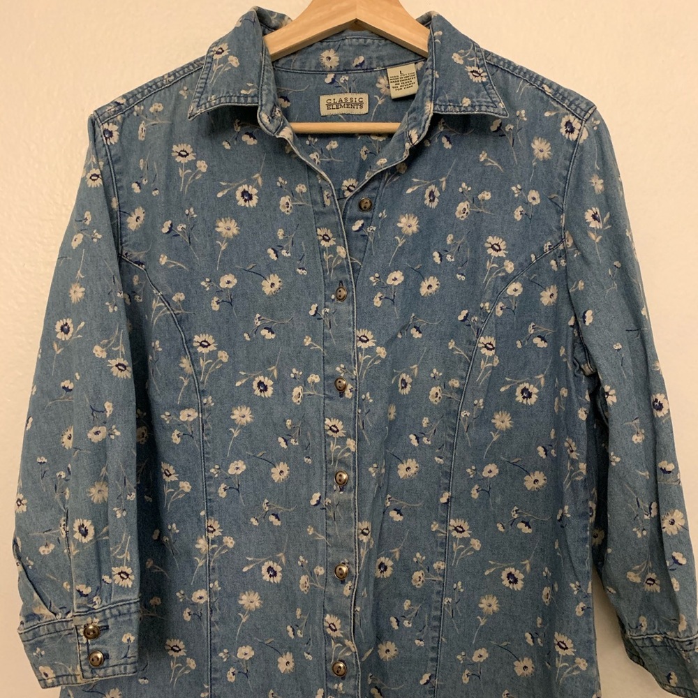 Denim blouse